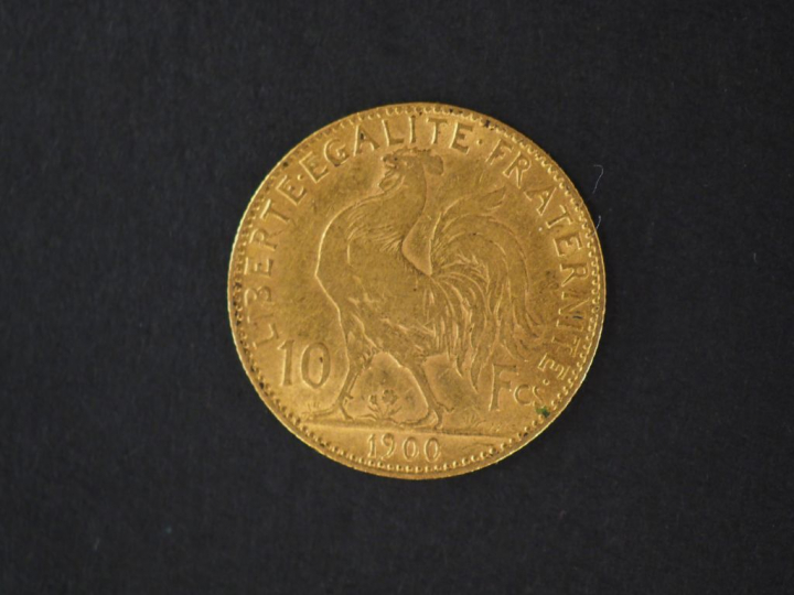 Pièce de 10 Francs or, 1900. FRAIS ACHETEURS : 5% TTC