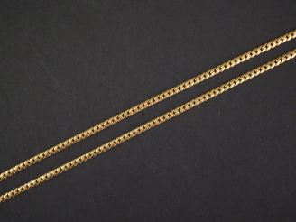 Vente aux enchères Chaine en or jaune, maille gourmette.  Long. 48 cm Poids. 9,78 g