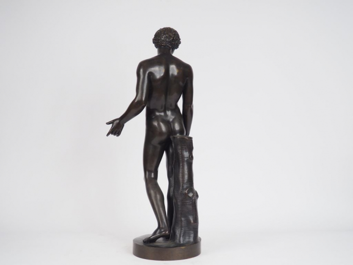 Ecole française XIXème d'après l'antique "Apollon" Sculpture en bronze