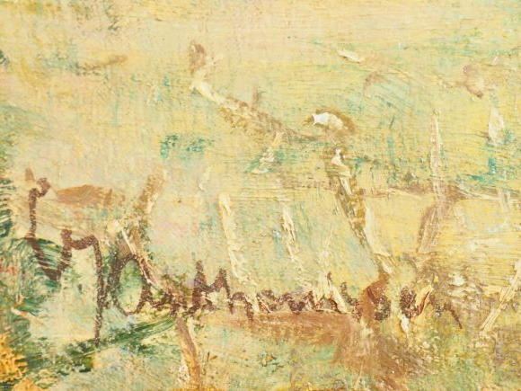 Louis Joseph ANTHONISSEN  "Scène de vendanges" Huile sur toile. Signée