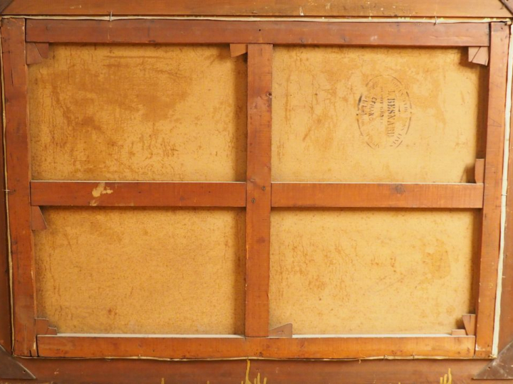 Louis Joseph ANTHONISSEN  "Scène de vendanges" Huile sur toile. Signée