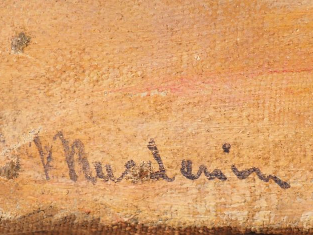 Louis Joseph ANTHONISSEN "Ville d'Afrique du Nord" Huile sur toile. Si