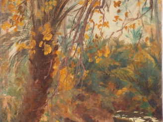 Vente aux enchères Louis Joseph ANTHONISSEN  "Paysage d'Afrique du Nord" Huile sur toile.