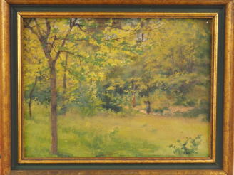 Vente aux enchères Louis Joseph ANTHONISSEN "Paysage animé" Huile sur toile.  Dim. 24,5 x