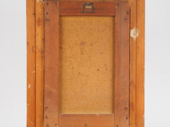 E. DESHAYES "Campement de bédouins" Huile sur toile. Signée en bas à g