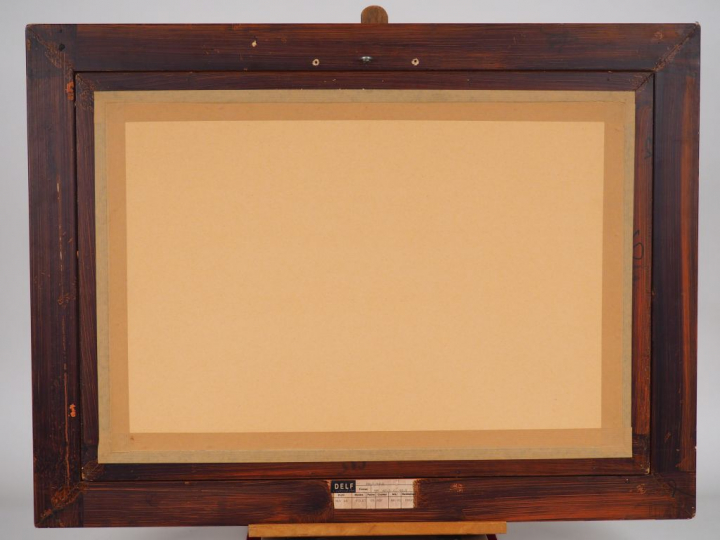 Sigmund LANDAU "Nature morte" Huile sur carton. Signée en bas à gauche
