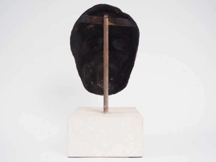 Jacques LIPCHITZ  Masque mortuaire en bronze de Modigliani.  Exemplair