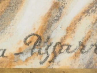 Georges MANZANA PISSARO  "Baigneuse" Pastel. Signé en bas et daté 42. 