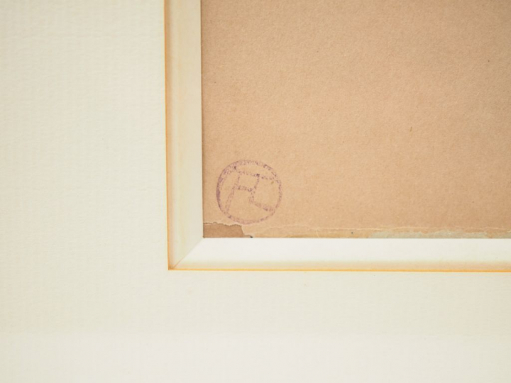 Henri de TOULOUSE-LAUTREC  «Etude » Dessin double faces au crayon.  Si