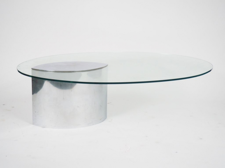 Cini BOERI. Edition Gavina. Table basse modèle "Lunario". 42 x  149,6 
