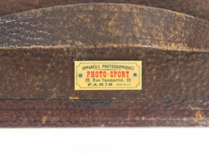 COLUMBIA PECTO N°5 en acajou gainé noir, vers 1887, USA avec objectif 