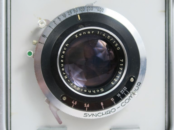 MPP 4X5 avec objectif SCNHEIDER-KREUZNACH Xenar 1:4,5/150 n°7177123 av