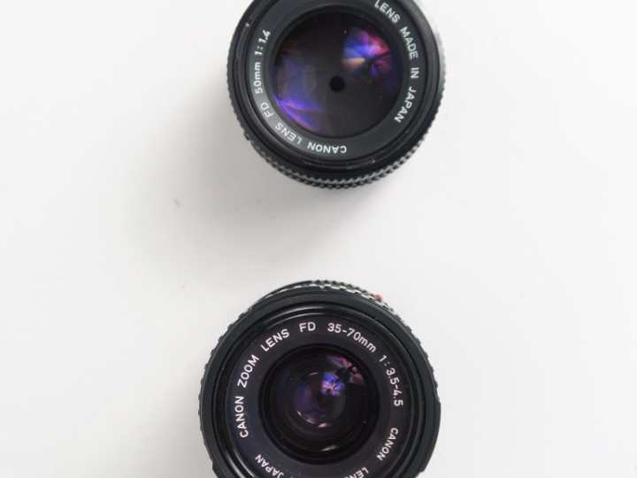 CANON A-1 n°1701127 avec deux objectifs : Objectif CANON 35-70 mm 1 : 