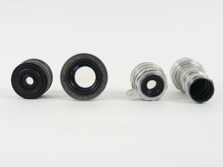 Lot de quatre objectifs, montures différentes : Objectif CARL ZEISS JE