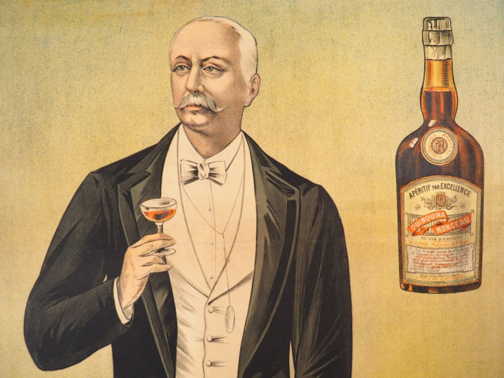 QUINQUINA MONCEAU. Affiche par OGE (non signée), imprimerie Charles Ve