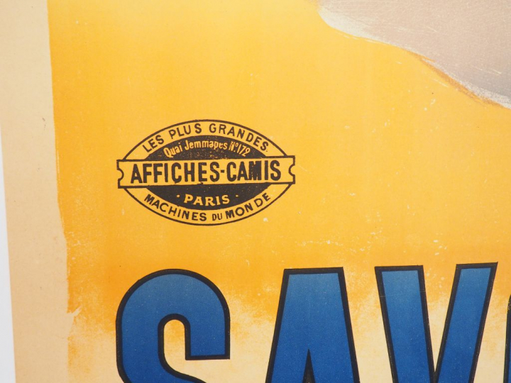 SAVON NORMAL. Affiche par Firmain Bouisset, Imprimerie Camis, 1895. Co