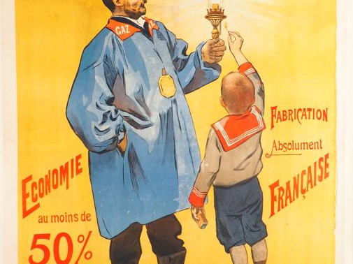 LE BEC DESSELLE. Affiche par Firmin Bouisset, Imprimerie Camis,1900. C