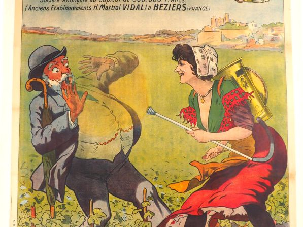 SOUFREUSES POUDREUSES LA CATALANE. Affiche par E.L. Cousyn, imprimerie