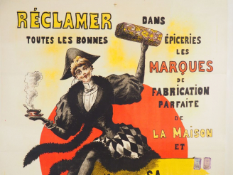 Vente aux enchères CHICORÉE RENAISSANCE. Affiche par Minos, imprimerie Delanchy, 1900. Co