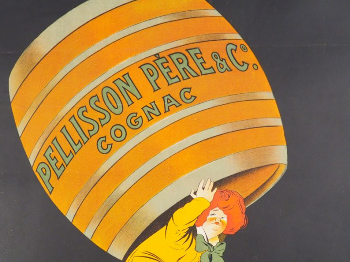 COGNAC PELISSON.  Affiche par Leonetto Cappiello, imprimerie Vercasson