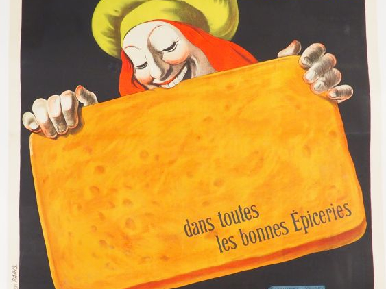 BISCOTINES UNION. Affiche par Lenonetto Cappiello, imprimerie Vercasso
