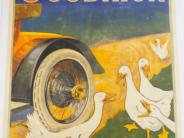 GOODRICH SOUPLE CORDE. Affiche par Cellery, imprimerie B. Arnaud, circ