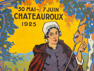 Vente aux enchères IIe GRANDE SEMAINE BERRICHONNE DE L'INDRE. Affiche par Raoul Adam, imp