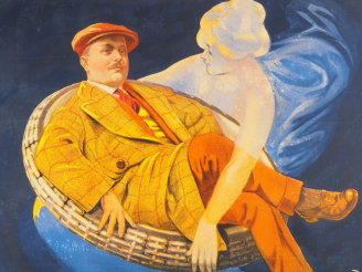 Vente aux enchères LE PNEU GOODRICH. Affiche Roch, imprimerie Sirven Toulouse. Condition 