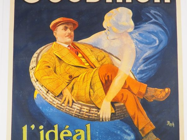 LE PNEU GOODRICH. Affiche Roch, imprimerie Sirven Toulouse. Condition 