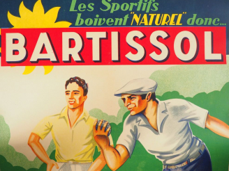 Vente aux enchères BARTISSOL. Affiche par Irab, imprimerie Moullot, circa 1930. Condition