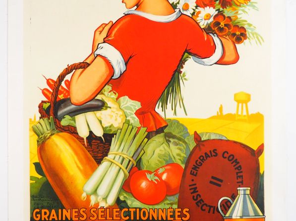 ENGRAIS TARDE. Affiche par Henri Le Monnier, circa 1930. Condition : A