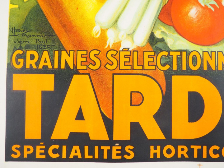 ENGRAIS TARDE. Affiche par Henri Le Monnier, circa 1930. Condition : A