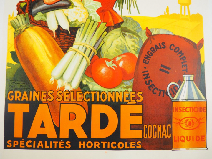 ENGRAIS TARDE. Affiche par Henri Le Monnier, circa 1930. Condition : A