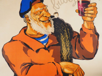 Vente aux enchères BUVAT.  Affiche par Léo Dupin, imprimerie Joseph Charles, 1934. Condit