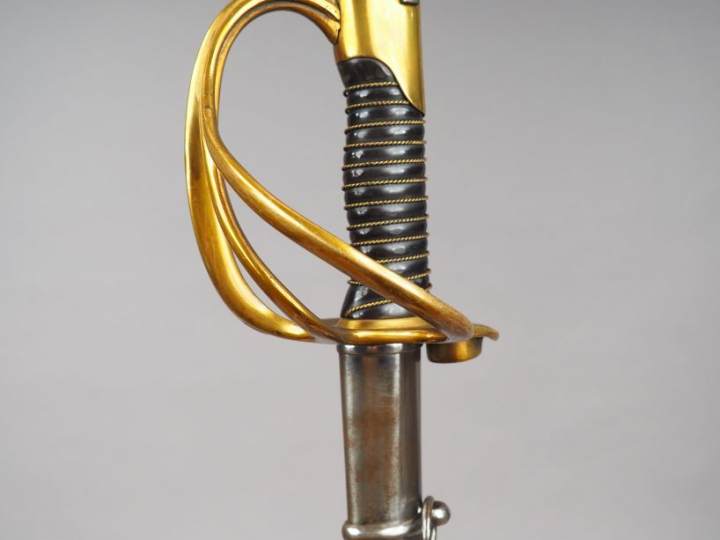 Rarissime sabre-Lance Arcelin pour le mousqueton 1856. Belle lame à tr