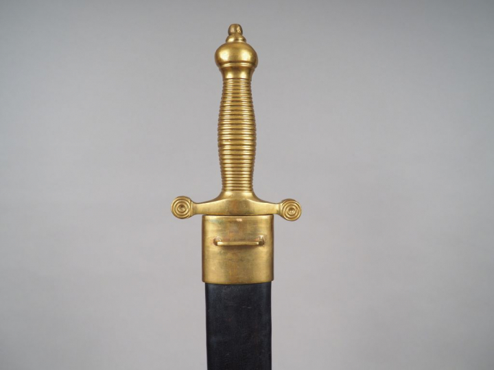 Réplique moderne de glaive français modèle 1833 avec sa fusée en bronz