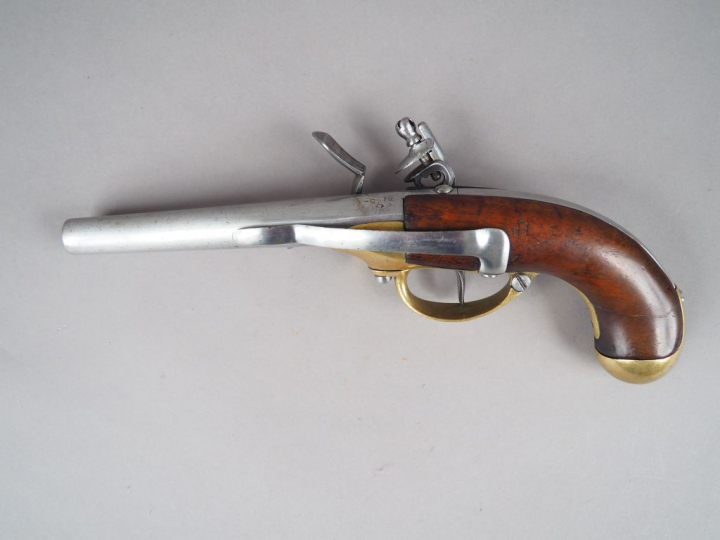 Pistolet de Cavalerie, modèle de 1777 à coffre de la manufacture royal