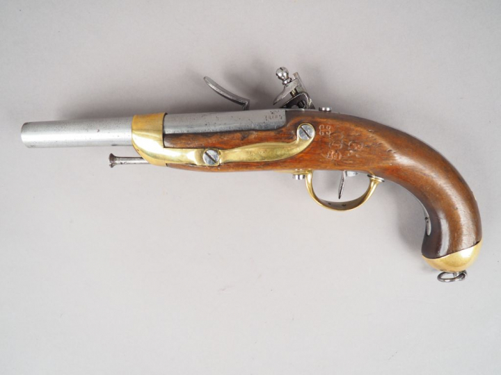 Pistolet réglementaire de cavalerie modèle 1816 à silex, fabrication, 