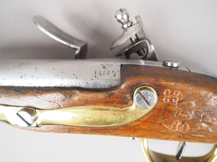 Pistolet réglementaire de cavalerie modèle 1816 à silex, fabrication, 