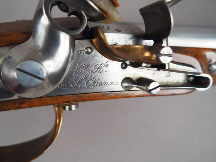 Pistolet réglementaire d’officier modèle 1816 à silex, fabrication, co