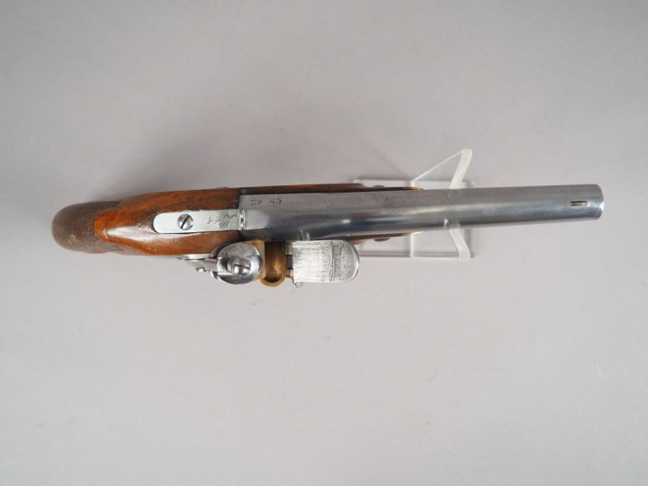 Pistolet réglementaire d’officier modèle 1816 à silex, fabrication, co