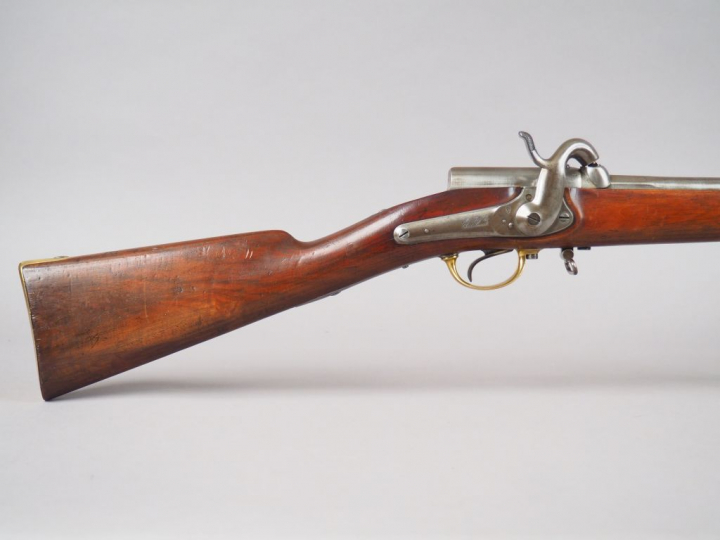Rarissime mousqueton d’essai Arcelin modèle 1856 à chargement par la c
