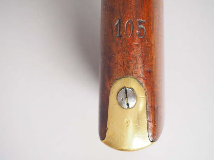 Rarissime mousqueton d’essai Arcelin modèle 1856 à chargement par la c