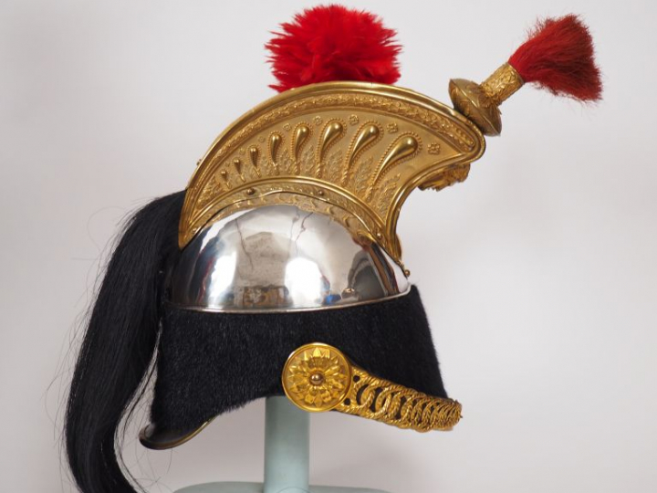 Intéressant ensemble d’officier de cuirassier du Second Empire cuirass