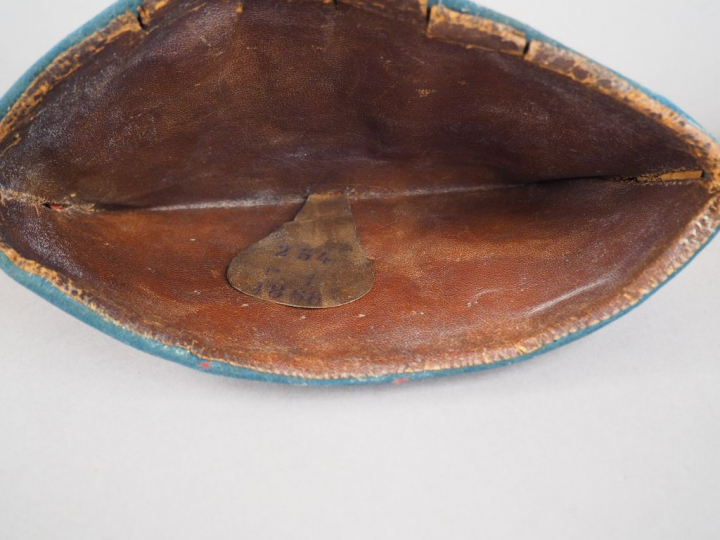 Rare bonnet de police de cent-gardes, modèle 1857 construit en drap ga