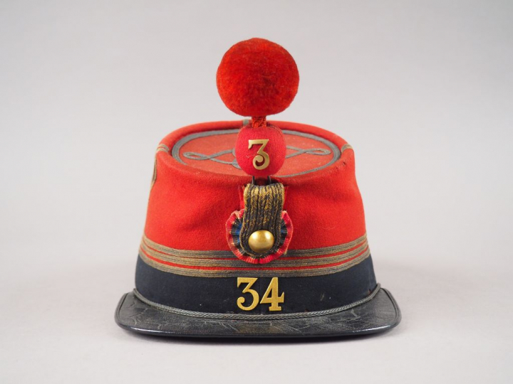 Képi de Capitaine du 3ème bataillon du 34ème régiment d’infanterie de 