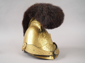 Vente aux enchères Casque de Pompier modèle 1853 des sapeurs-pompiers de Tranqueville (Vo