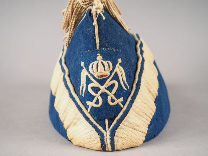 Bonnet de police de lancier de la garde impériale troupe modèle 1860, 