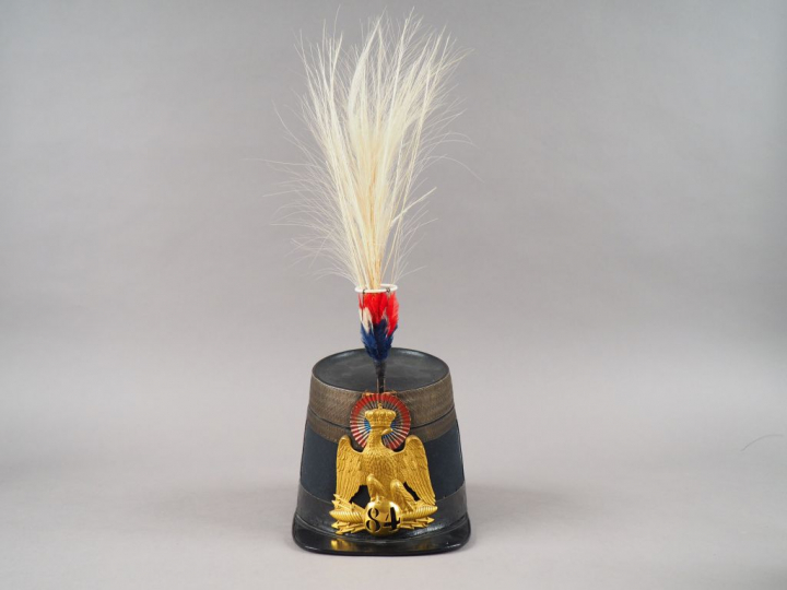 Képi de colonel du 84ème régiment de ligne modèle 1860. Fût tronconiqu