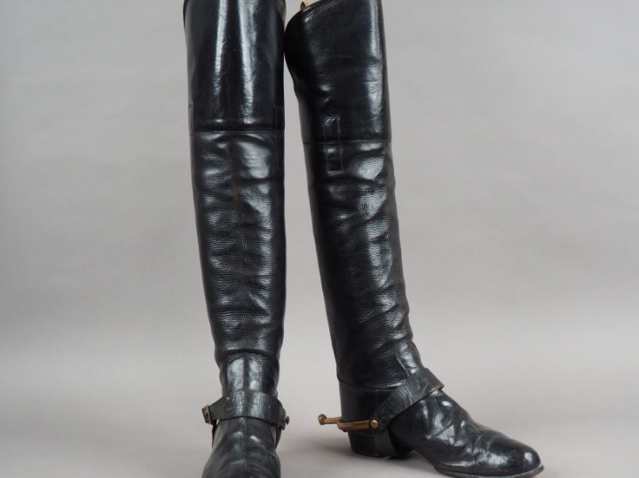 Belle paire de bottes de cavalerie à l’écuyère d’un général Second Emp